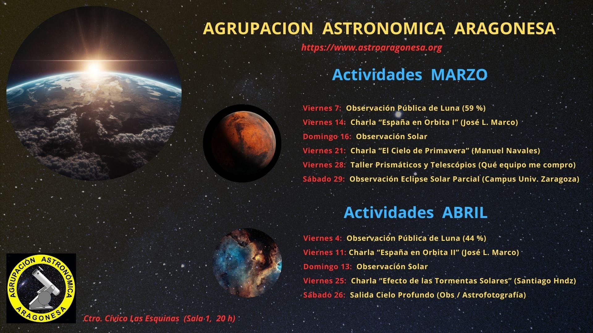 Actividades astronómicas