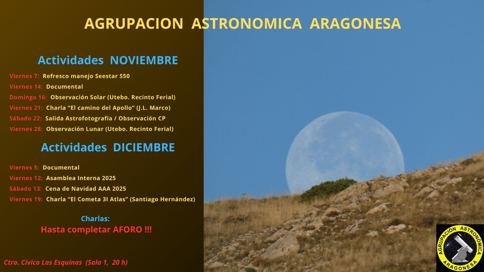 Actividades astronómicas